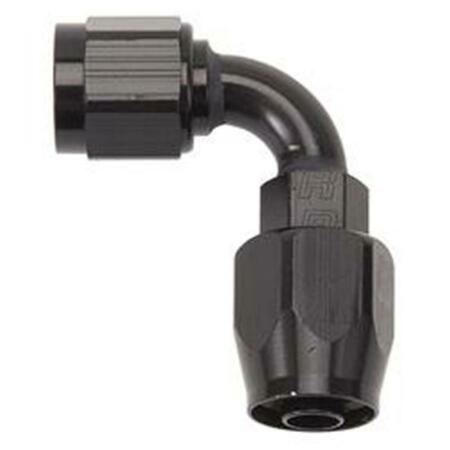 RUSSELL-EDEL 90 deg, -4 AN Full Flow Hose Ends - Black R62-610155